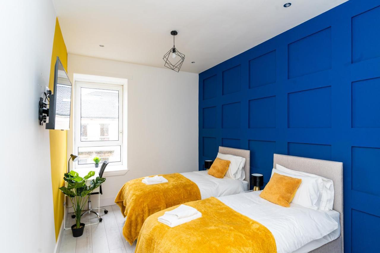 Cheerful 2 Bedroom Homely Apartment, Sleeps 6 Guest Comfy, 3X Double Bed, Parking, Free Wifi, Suitable For Business, Leisure Guest,Glasgow, Glasgow West End, Near City Centre Exterior foto